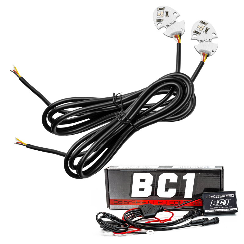 Oracle 17-21 Tesla Model 3 Headlight DRL Upgrade Kit - ColorSHIFT w/ BC1 Controller thumbnail 2