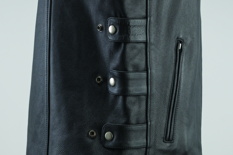 Kuryakyn Leather By River Road Plains Leather Vest Black - Small thumbnail 3