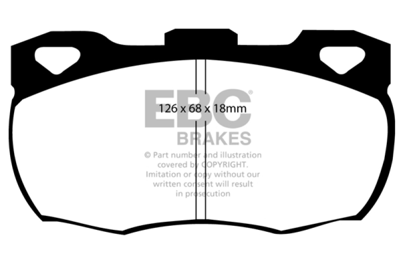 EBC 92-97 Land Rover Defender Yellowstuff Front Brake Pads thumbnail 6