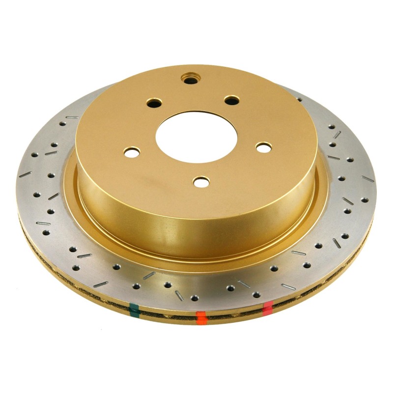 DBA HD Series 4000XS Brake Rotors for 2003-2006 FX35, FX45, 2005-2014 MURANO - DBA42313XS Disc Rotor, Cross-Drilled, Slotted, 4000 XS Series, Uni-Directional, thumbnail 8