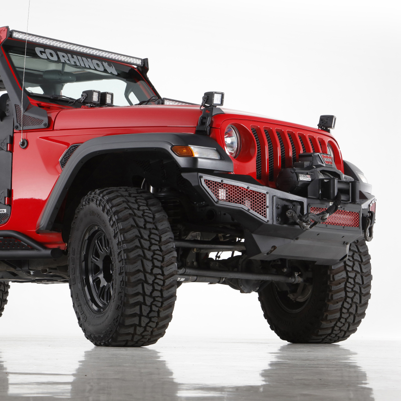 Go Rhino 07-18 Jeep Wrangler JK (Sport/Rubicon/Sahara) Rockline Front Bumper Lower Skid Plate ONLY thumbnail 3