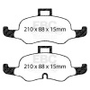 EBC 2019+ Audi TTS Quattro 2.0T Redstuff Front Brake Pads thumbnail 8