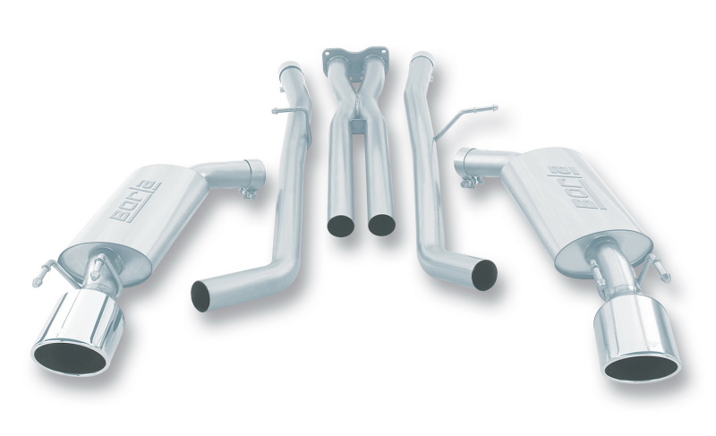 Borla 05-06 Pontiac GTO Coupe 2dr 6.0L 8cyl AT/MT 4spd/6spd RWD SS Catback Exhaust w/ inXin Pipe thumbnail 4