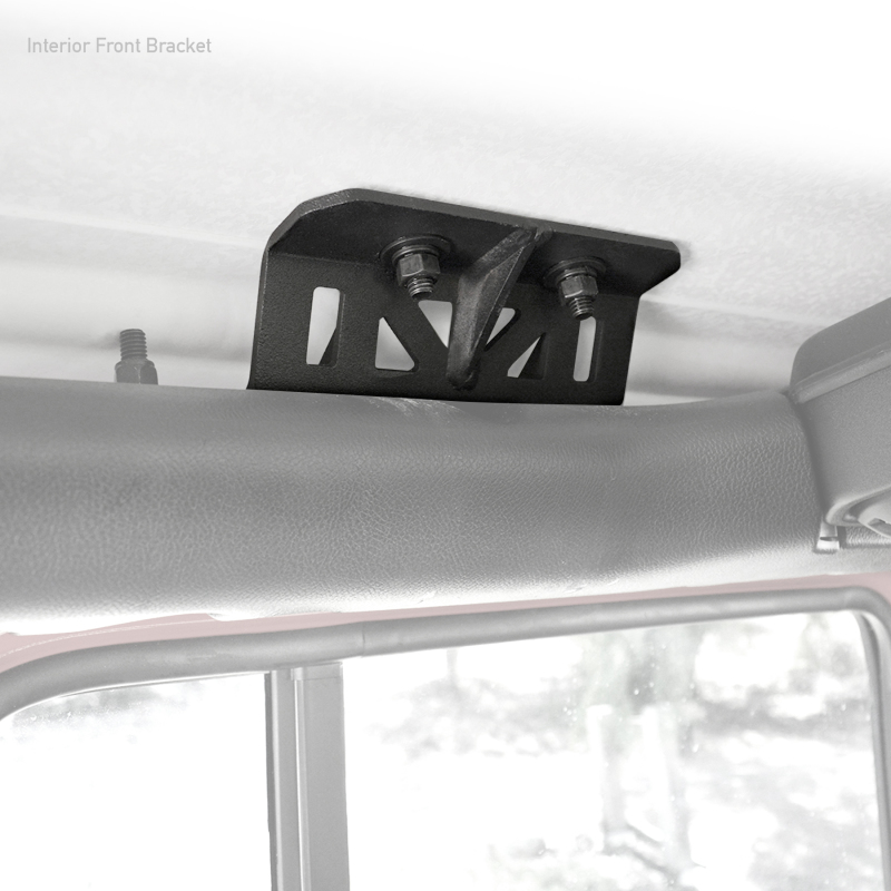 Go Rhino 19-22 Jeep Wrangler JLU SRM Roll Bar Mount Kit - Tex. Blk thumbnail 6