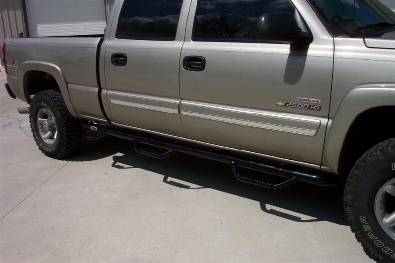 N-Fab Nerf Step 01-06 Chevy-GMC 2500/3500 Crew Cab 6.5ft Bed - Gloss Black - Bed Access - 3in thumbnail 2