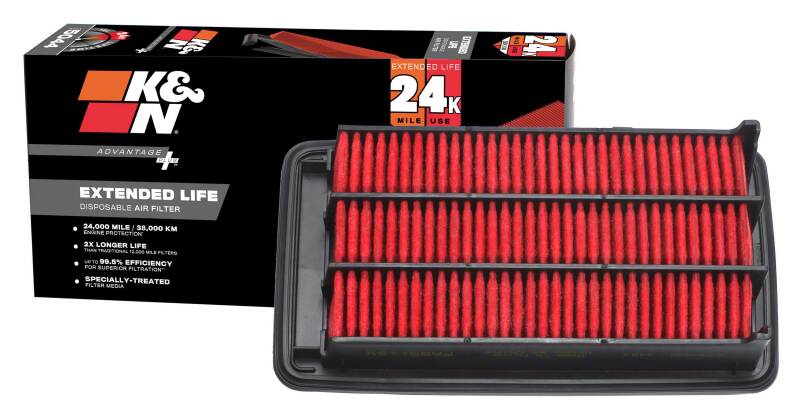 K&N Advantage Plus Air Filter 24K Miles Honda Civic L4-1.5L F/I 16-17 thumbnail 2