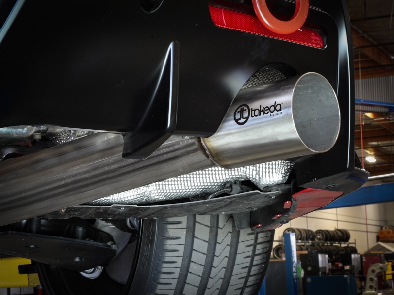 aFe POWER Takeda 2020 Toyota Supra L6-3.0L (t) 3.5in 304 SS CB Exhaust 4in Brushed Finish Tip thumbnail 7