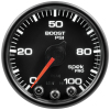 Autometer Spek-Pro Gauge Boost 2 1/16in 100psi Stepper Motor W/Peak & Warn Blk/Blk thumbnail 9