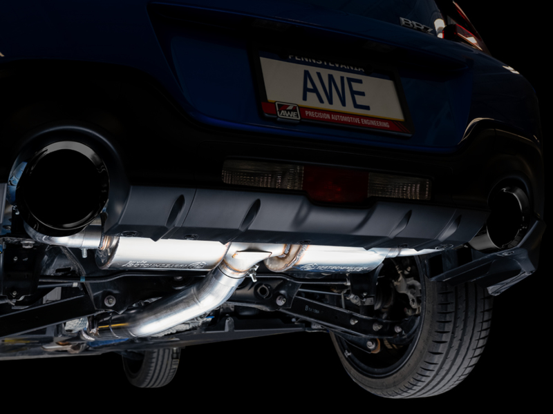 AWE Tuning Subaru BRZ/ Toyota GR86/ Toyota 86 Touring Edition Cat-Back Exhaust- Diamond Black Tips thumbnail 7