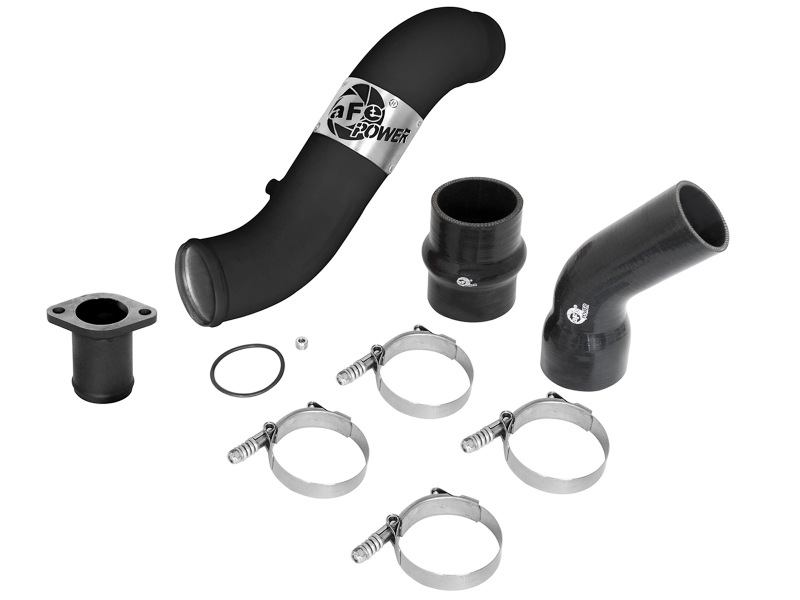 BladeRunner 3 IN Aluminum Hot Charge Pipe Black