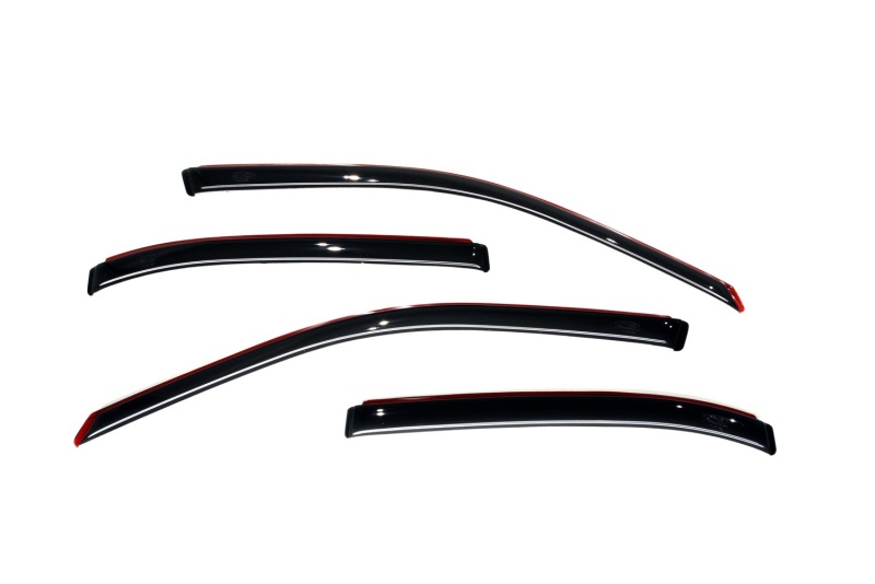 AVS 01-05 Honda Civic Ventvisor In-Channel Front & Rear Window Deflectors 4pc - Smoke thumbnail 2