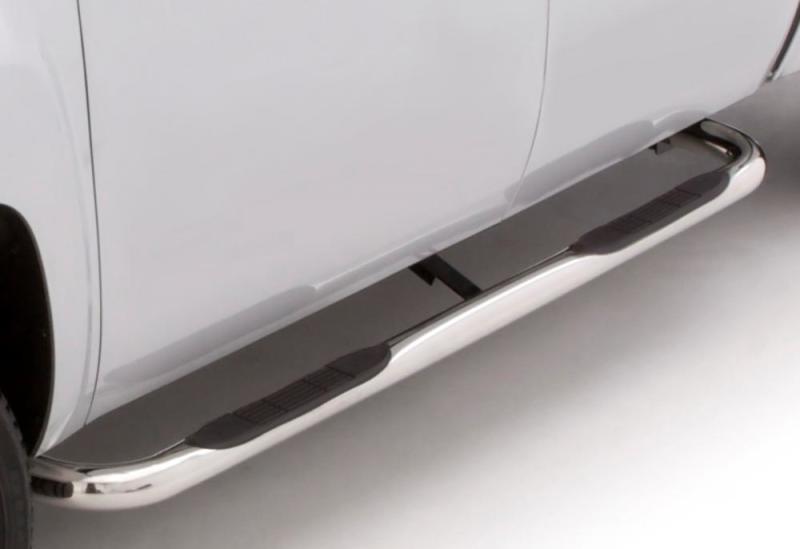 Lund 99-13 Chevy Silverado 1500 Ext. Cab (Body Mount) 3in. Round Bent SS Nerf Bars - Polished thumbnail 3