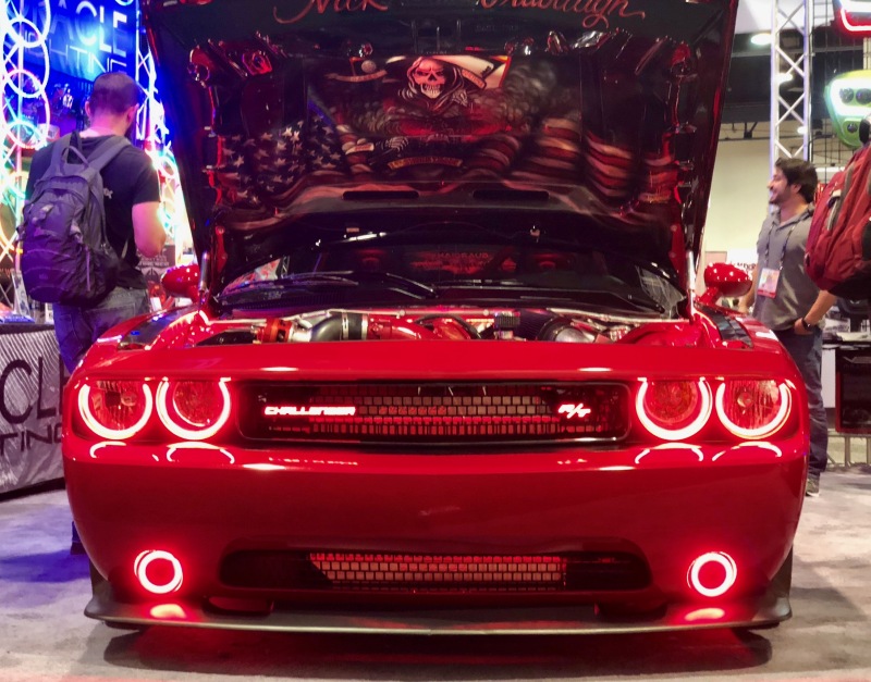 Oracle Dodge Challenger 08-14 LED Fog Halo Kit - Red