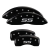 MGP 4 Caliper Covers Engraved Front & Rear Monte Carlo style/SS Black finish silver ch thumbnail 8