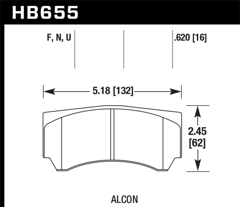Hawk Alcon HPS 5.0 Street Brake Pads thumbnail 4