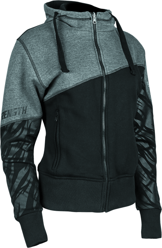 Speed and Strength Cat Outa Hell Hoody Grey/Black Womens - XL thumbnail 4