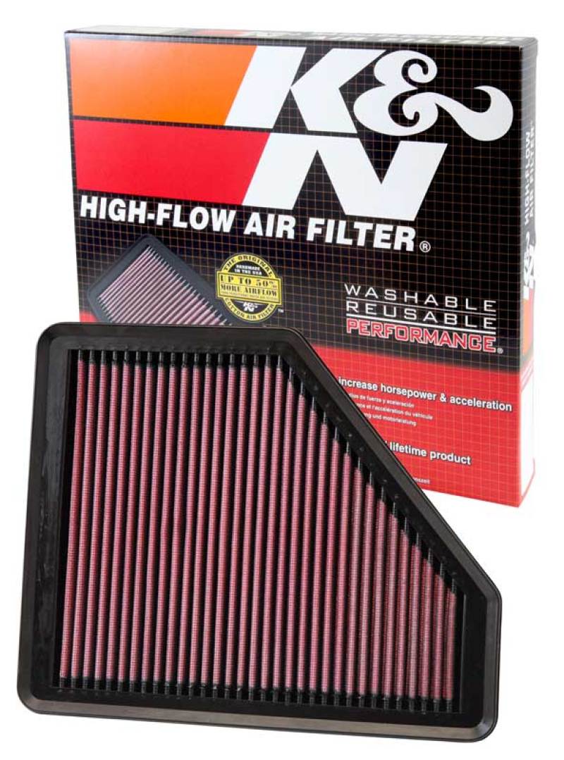 K&N Hyundai Genesis Coupe 2.0T/3.8 Drop In Air Filter thumbnail 4