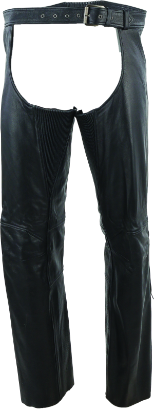 Kuryakyn Leather By River Road Plains Leather Chaps Black - Medium thumbnail 2