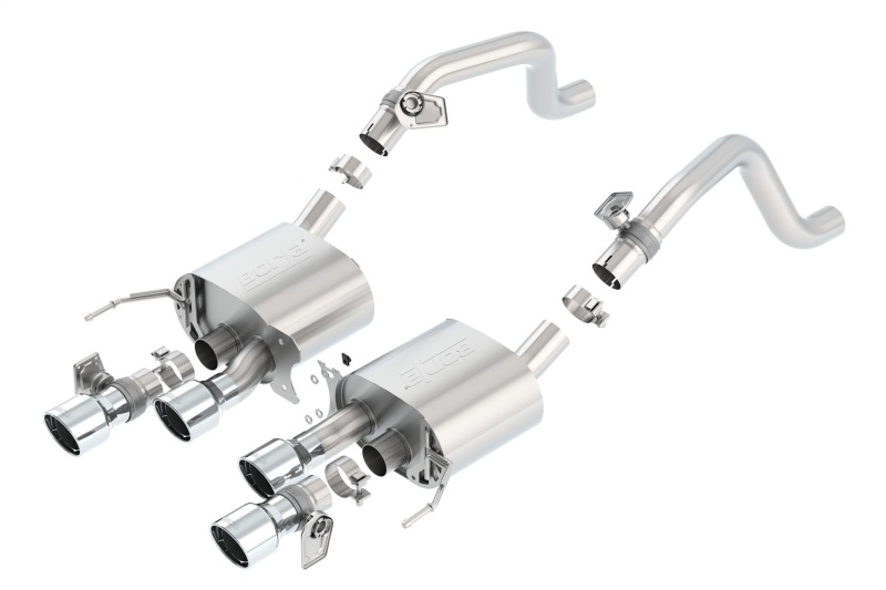 Borla 14-15 Chevy Corvette C7 6.2L RWD w/AFM &NPP S-Type Dual Round Rolled Center Rear Exit Exhaust thumbnail 6