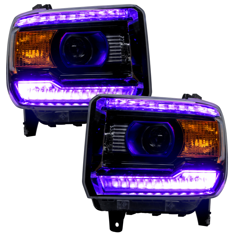 Oracle 14-15 GMC Sierra Headlight DRL Upgrade Kit - ColorSHIFT w/ BC1 Controller