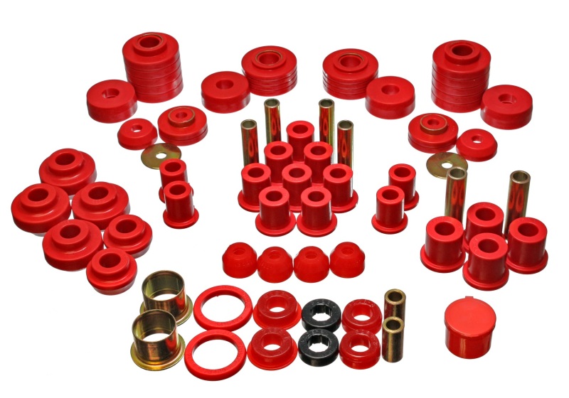 Energy Suspension 80-96 Ford F150 Std/Extra Cab Pickup Red Hyper-Flex Master Bushing Set thumbnail 5