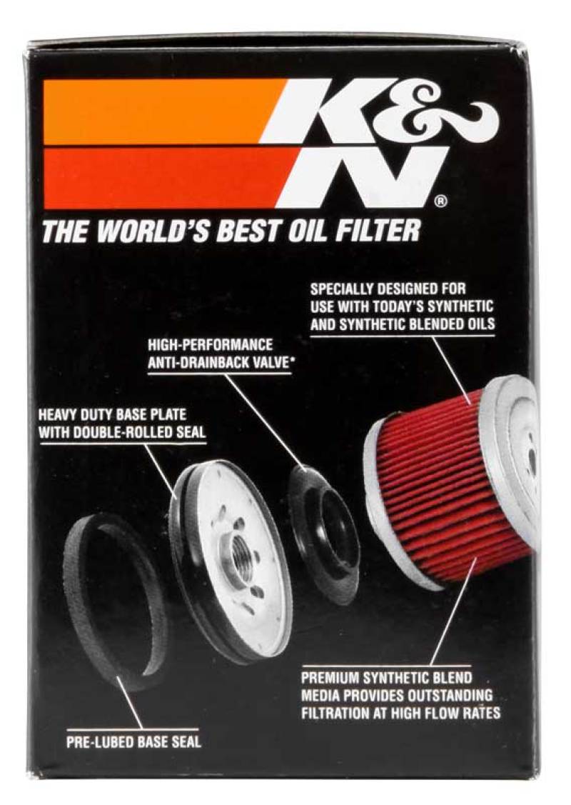 K&N 01-12 Yamaha FJR 1300/1300A/1300AE/1300AS 2.688in OD x 3.813in H Oil Filter thumbnail 7