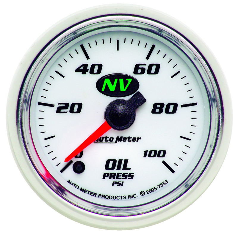 Autometer NV 2-1/16in 0-100 PSI Stepper Motor Oil Temp Gauge thumbnail 4