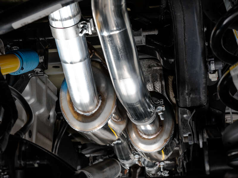 AWE Tuning 2021 RAM 1500 TRX 0FG Cat-Back Exhaust - Diamond Black Tips thumbnail 9