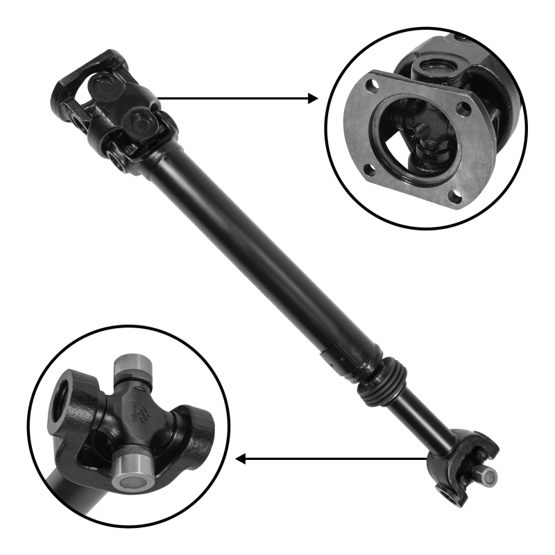 NEW USA standard Front Driveshaft for Dodge RAM, 29-1/8" Center to Center