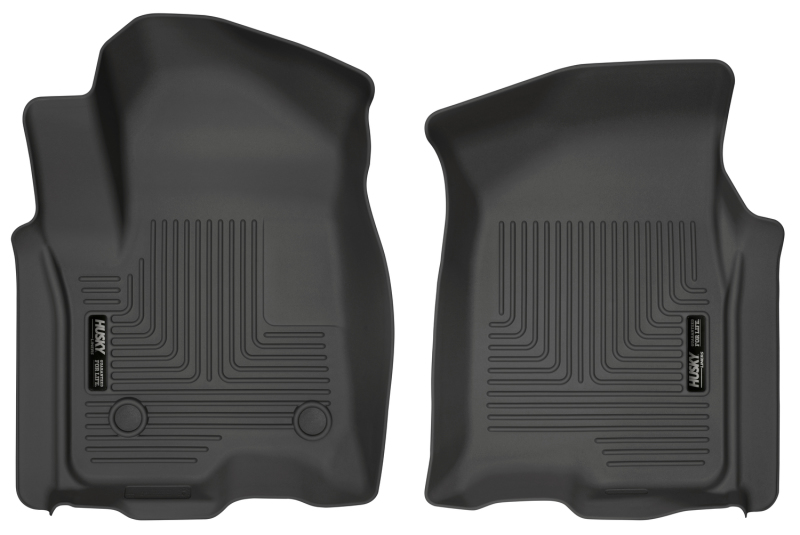 Husky Liners 2019 Chevrolet Silverado 1500 Crew Cab WeatherBeater Black Front Floor Liners thumbnail 3