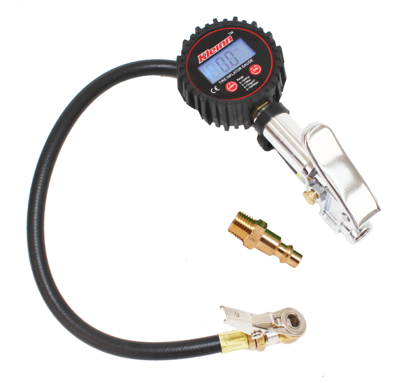 Kleinn Digital Tire Inflator w/ Gauge/ Bleed Valve/ / Locking Chuck 0-160 PSI thumbnail 3