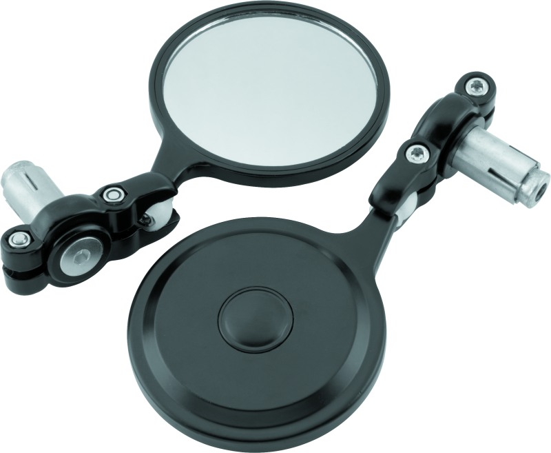 BikeMaster Barend Mirror Folding 7/18in Handlebars - Pair - Black thumbnail 3