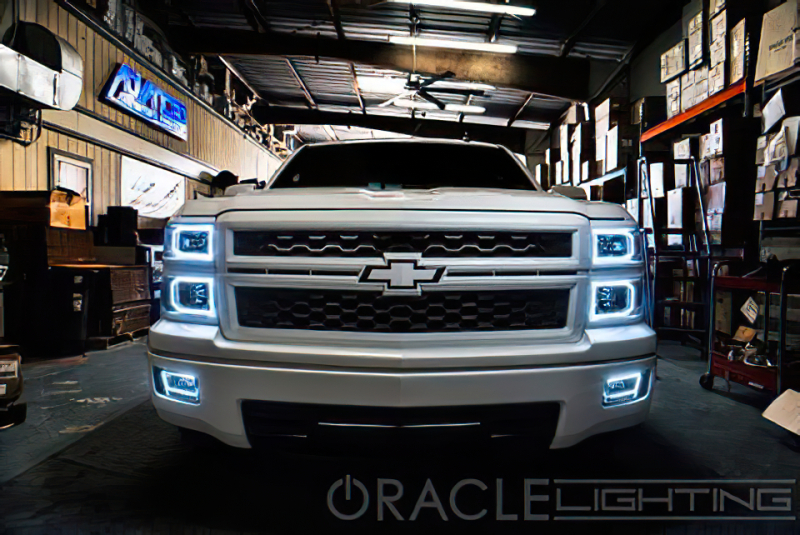 Oracle Chevrolet Silverado 14-15 Halo Kit Non-Projector Style - ColorSHIFT