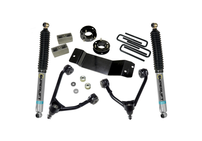 Superlift 07-16 Chevy Silv 1500 4WD 3.5in Lift Kit w/ Cast Steel Control Arms & Bilstein Rear Shocks thumbnail 2