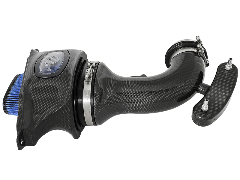 aFe Black Series Momentum Cold Air Intake Systems 52-74201-C Kit, Momentum, Pro Dry S/Pro 5R, Carbon Fiber Tube, Cotton Gauze/Synthetic Filter, Blue/Gray, Chevy, 6.2L, Kit thumbnail 8