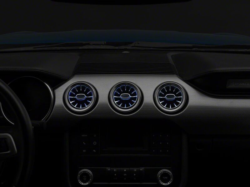 Raxiom 15-23 Ford Mustang Axial Series LED Color Changing Air Vent Outlets thumbnail 6