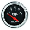 Autometer Traditional Chrome 52mm Short Sweep 0 Ohm - 90 Ohm Full Electrical Fuel Level Gauge thumbnail 6