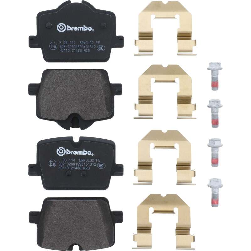 Brembo OE 2022 BMW i4/19-22 Z4/20-22 Toyota GR Supra PRIME Low-Met Brake Pad - Rear thumbnail 4