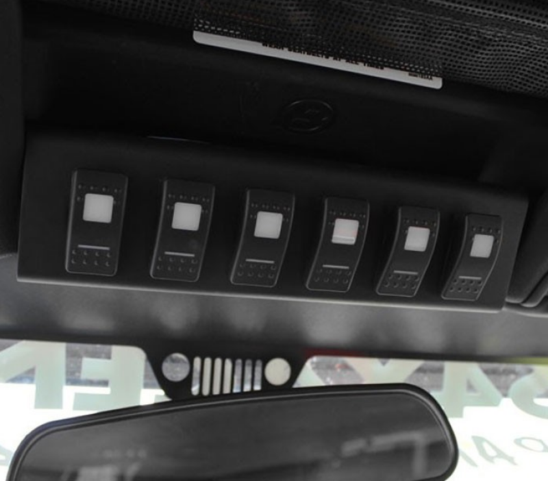 sPOD 09-18 Jeep Wrangler JK SourceLT w/Amber LED Switch Panel