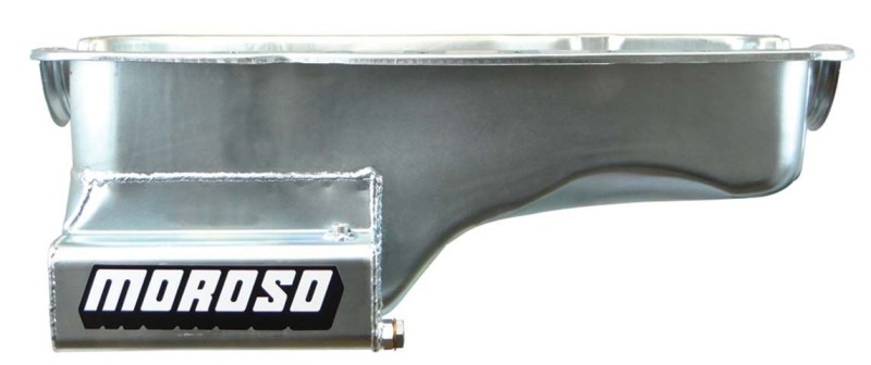 Moroso Ford 351W (w/Front Sump) Kicked Out Wet Sump 7qt 8in Steel Oil Pan thumbnail 8
