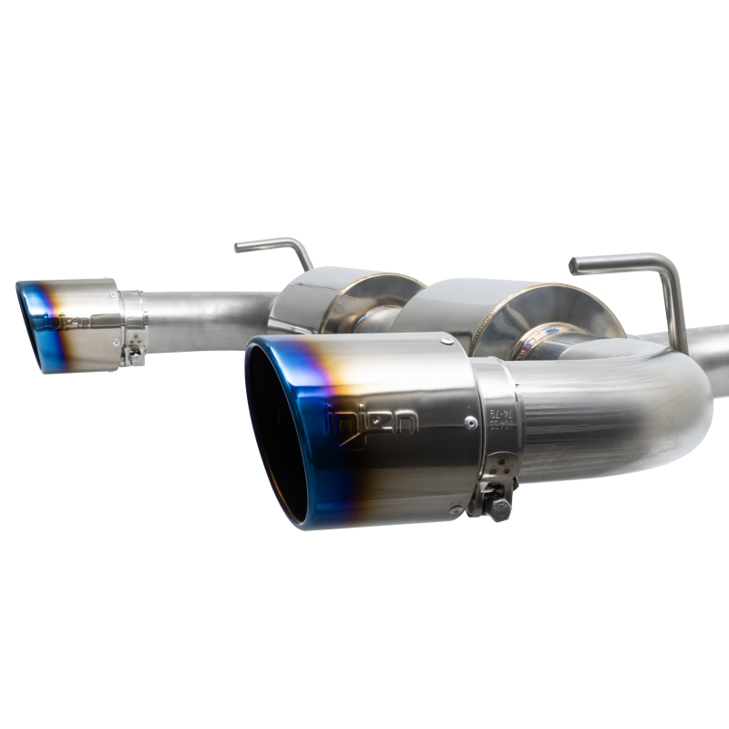 Injen 19-22 Hyundai Veloster N L4 2.0L Turbo Performance SS Axle Back Exhaust System - Burnt Ti Tips thumbnail 4