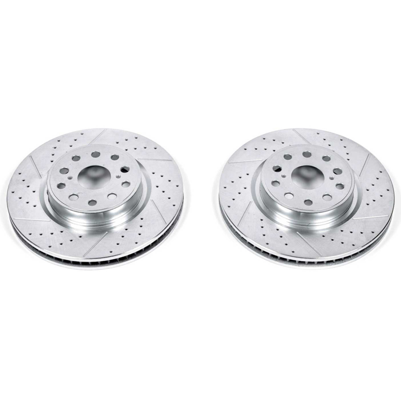 Power Stop 07-17 Lexus LS460 Front Evolution Drilled & Slotted Rotors - Pair thumbnail 2