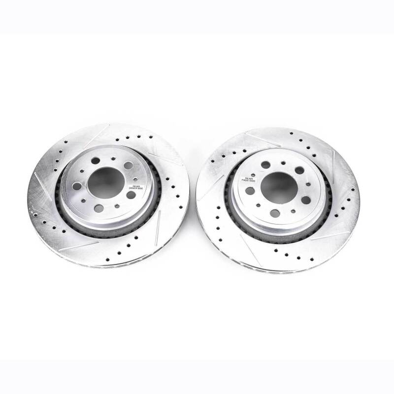 Power Stop 03-14 Volvo XC90 Rear Evolution Drilled & Slotted Rotors - Pair thumbnail 2