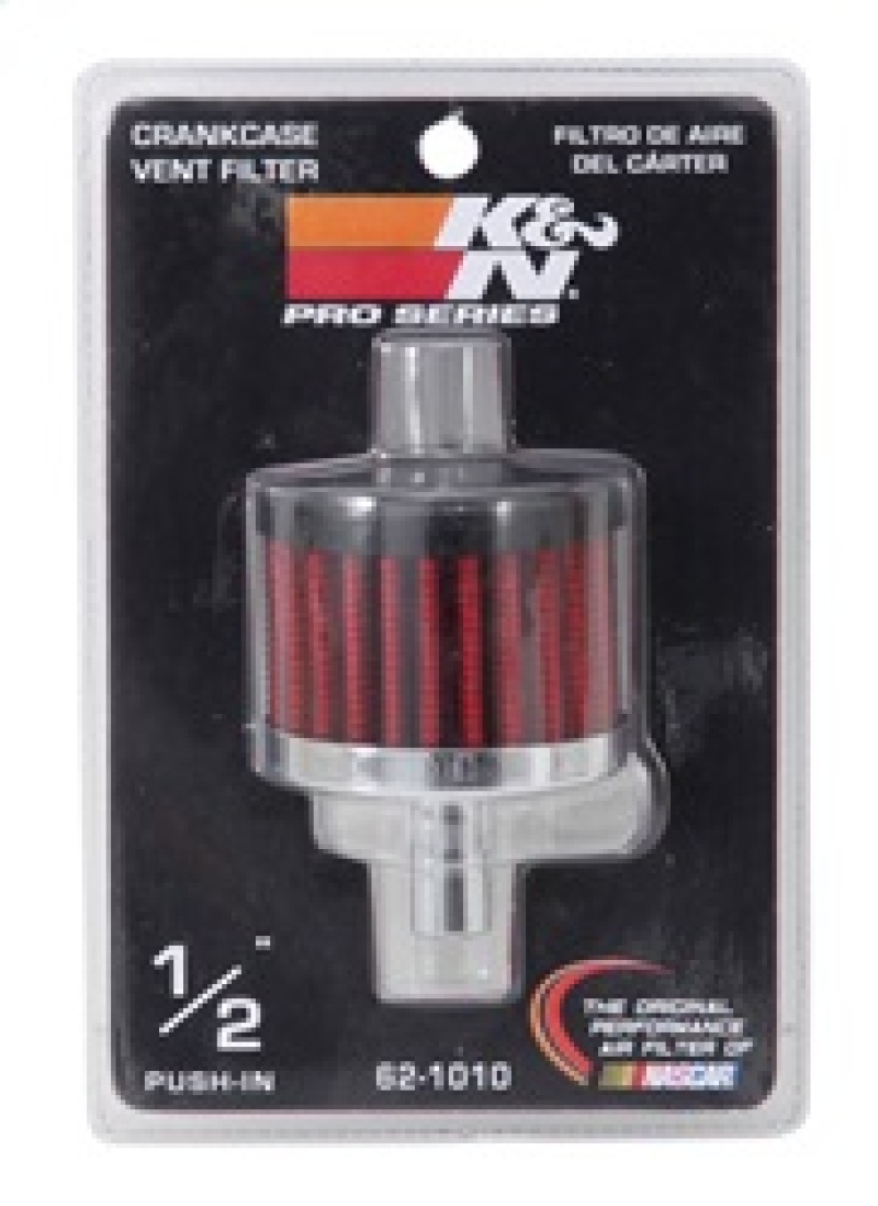 K&N Steel Base Crankcase Vent Filter .5in Vent OD x 2in OD x 1.5in Height thumbnail 8