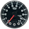 Autometer Spek-Pro Gauge Tach 2 1/16in 11K Rpm W/ Shift Light & Peak Mem Blk/Chrm thumbnail 9