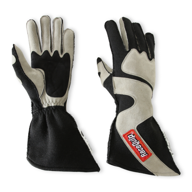 RaceQuip SFI-5 Gray/Black Large Outseam Angle Cut Glove thumbnail 6