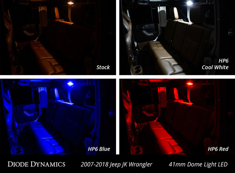 Diode Dynamics Wrangler JK 4dr Interior Kit Stage 1 - Blue thumbnail 6