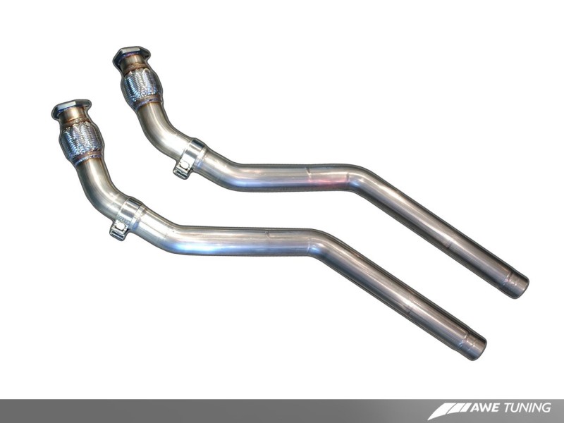 AWE Tuning Audi B8 4.2L Non-Resonated Downpipes for S5 thumbnail 2