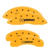MGP 4 Caliper Covers Engraved F & R Gm Style/Hybrid Yellow Finish Black Char 2002 GMC Sierra 1500 thumbnail 8