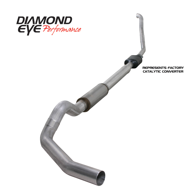 Diamond Eye KIT 5in Turbo Back SGL AL: 94-97 FORD 7.3L F250/F350 PWRSTROKE NFS W/ CARB EQUIV STDS
KIT; 5in.; TBSGL; AL